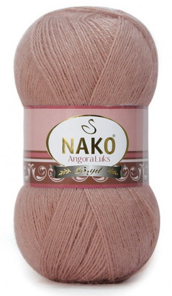 Fir de tricotat sau crosetat - Fire tip mohair acril NAKO ANGORA LUKS BEJ 11054