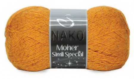Fir de tricotat sau crosetat - Fire tip mohair acril NAKO MOHER SIMLI SPECIAL PORTOCALIU 5419