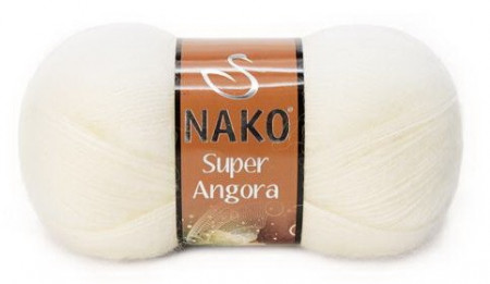 Fir de tricotat sau crosetat - Fire tip mohair acril NAKO SUPER ANGORA CREAM 23403