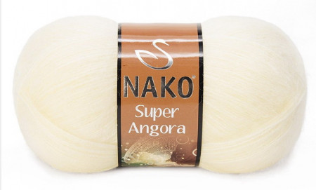 Fir de tricotat sau crosetat - Fire tip mohair acril NAKO SUPER ANGORA CREAM 256