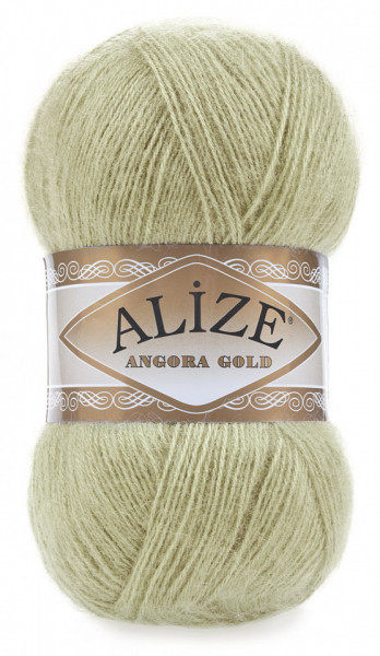 Fir de tricotat sau crosetat - Fire tip mohair din acril Alize Angora Gold Vernil 267