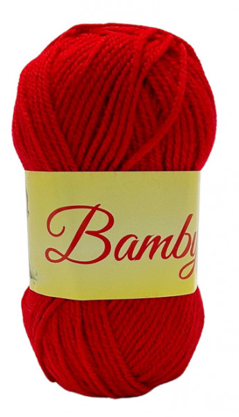 Fir de tricotat sau crosetat - Fire tip mohair din acril CANGURO - BAMBY ROSU 1032