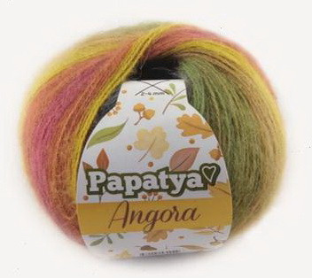 Fir de tricotat sau crosetat - Fire tip mohair din acril Kamgarn Papatya Angora degrade 43
