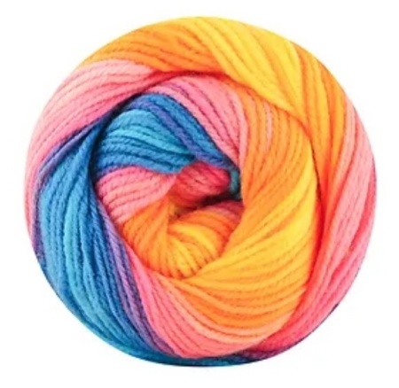 Fir de tricotat sau crosetat - Fire tip mohair din acril Kamgarn Papatya Batik Vibrant 06 - Img 2