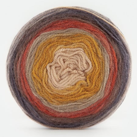 Fir de tricotat sau crosetat - Fire tip mohair din acril Kamgarn Papatya CAKE degrade 214