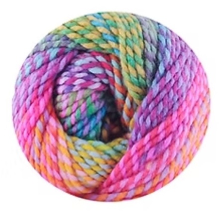 Fir de tricotat sau crosetat - Fire tip mohair din acril Kamgarn Papatya Confetti degrade 06 - Img 2