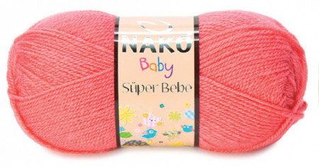 Fir de tricotat sau crosetat - Fire tip mohair din acril Nako SUPER BEBE ROZ 11201