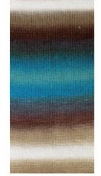 Fir de tricotat sau crosetat - Fire tip mohair din acril premium Nako VALS DEGRADE 86844 - Img 2