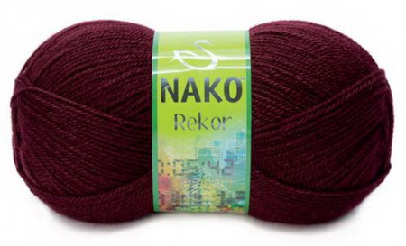 Fir de tricotat sau crosetat - Fire tip mohair din acril premium Nako REKOR GRENA 999