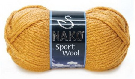 Fir de tricotat sau crosetat - Fire tip mohair din acril si lana Nako Sport Wool BEJ 10129