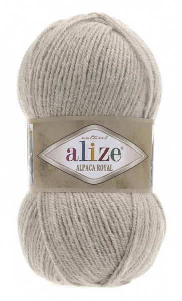 Fir de tricotat sau crosetat - Fire tip mohair din alpaca 30%, lana 15%, acril 55% Alize Alpaca Royal BEJ 512