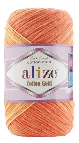 Fir de tricotat sau crosetat - Fir ALIZE COTTON GOLD BATIK - DEGRADE 7687