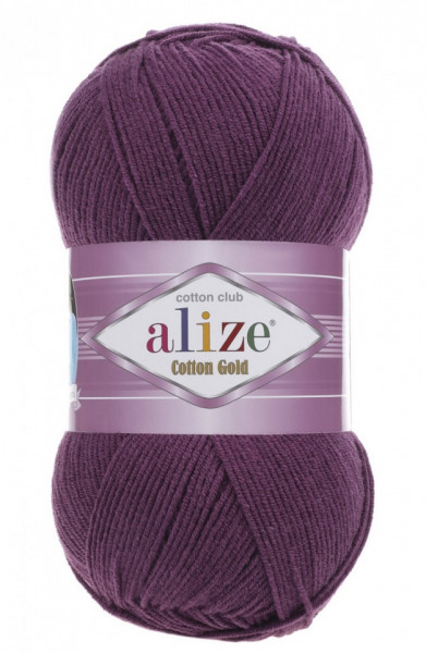 Fir de tricotat sau crosetat - Fir ALIZE COTTON GOLD MOV 122