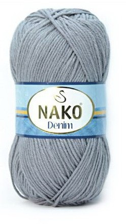 Fir de tricotat sau crosetat - FIR NAKO DENIM GRI 11581