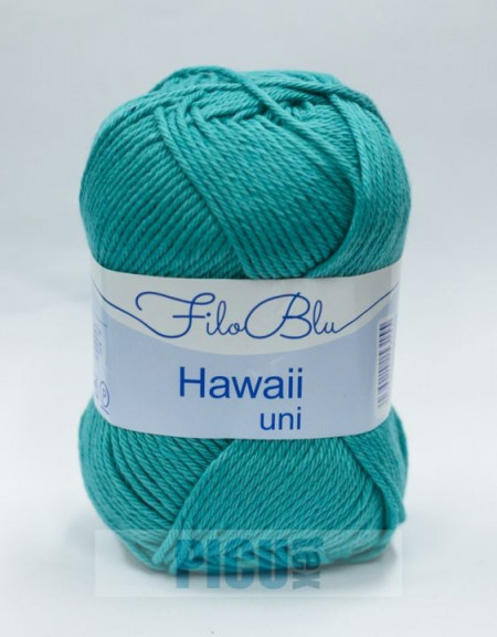 Fir de tricotat sau crosetat - Fire amestec Bumbac 100% GRUNDL HAWAII UNI - TURQUAZ - 09
