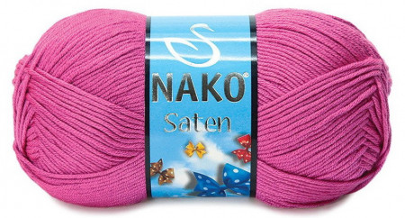Fir de tricotat sau crosetat - Fire Nako SATEN ROZ 3658