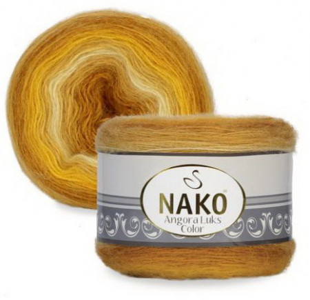 Fir de tricotat sau crosetat - Fire tip mohair acril NAKO ANGORA LUKS COLOR 82363