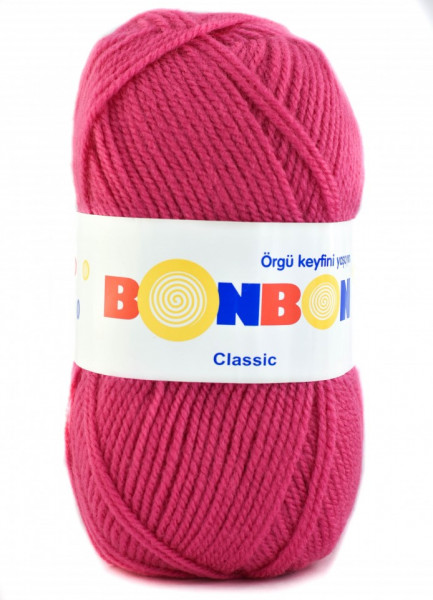 Fir de tricotat sau crosetat - Fire tip mohair din acril BONBON CLASIC ROZ 98319