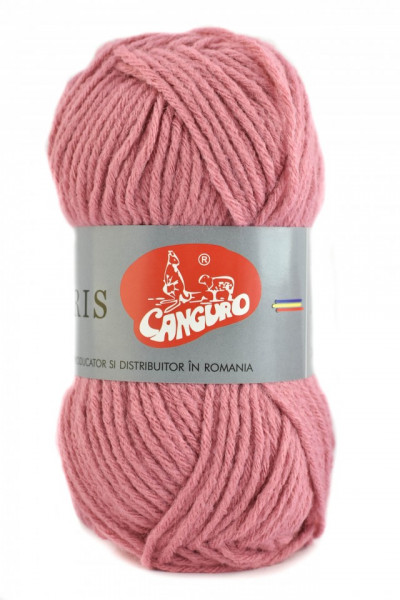 Fir de tricotat sau crosetat - Fire tip mohair din acril CANGURO - TRIS ROZ 398
