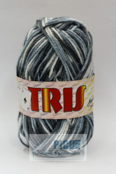 Fir de tricotat sau crosetat - Fire tip mohair din acril CANGURO - TRIS IMPRIMAT DEGRADE 358