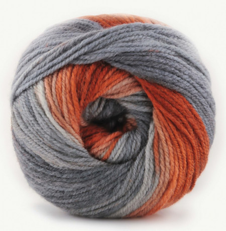 Fir de tricotat sau crosetat - Fire tip mohair din acril Kamgarn Papatya Batik degrade 44 - Img 2