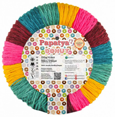 Fir de tricotat sau crosetat - Fire tip mohair din acril Kamgarn Papatya Donut COD 102