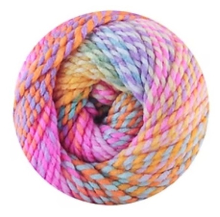 Fir de tricotat sau crosetat - Fire tip mohair din acril Kamgarn Papatya Confetti degrade 05 - Img 2