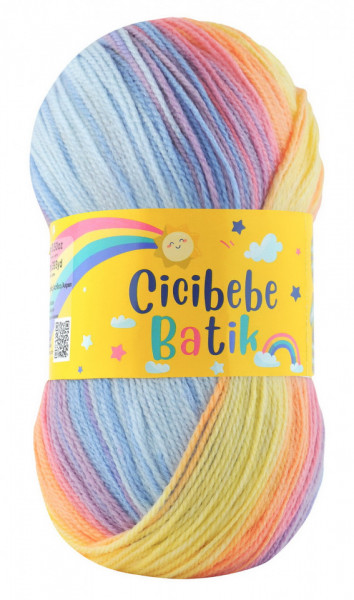 Fir de tricotat sau crosetat - Fire tip mohair din acril Kamgarn Cicibebe Batik degrade 33