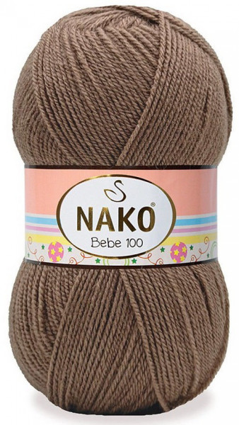 Fir de tricotat sau crosetat - Fire tip mohair din acril Nako Baby Bebe 100 BEJ 11662