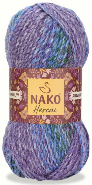 Fir de tricotat sau crosetat - Fire tip mohair din acril NAKO HERCAI DEGRADE 7248