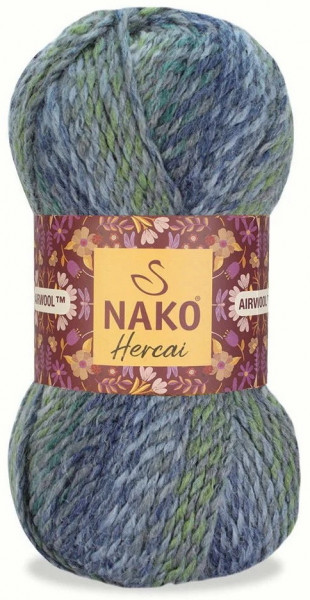 Fir de tricotat sau crosetat - Fire tip mohair din acril NAKO HERCAI DEGRADE 28046