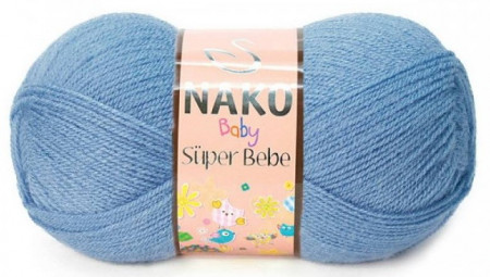 Fir de tricotat sau crosetat - Fire tip mohair din acril Nako SUPER BEBE BLEO 2488