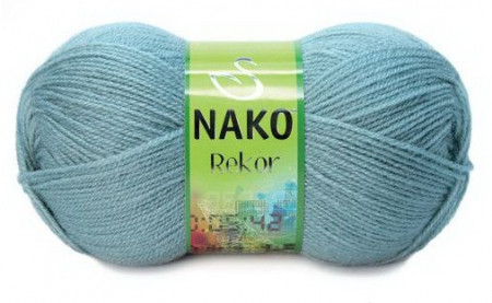 Fir de tricotat sau crosetat - Fire tip mohair din acril premium Nako REKOR  ALBASTRU 4229