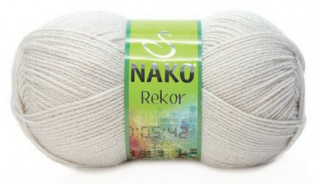 Fir de tricotat sau crosetat - Fire tip mohair din acril premium Nako REKOR GRI 6383