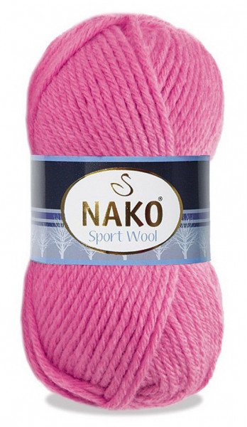 Fir de tricotat sau crosetat - Fire tip mohair din acril si lana Nako Sport Wool ROZ 4211
