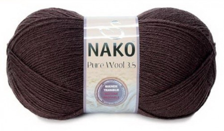 Fir de tricotat sau crosetat - Fire tip mohair din lana 100% Nako PURE WOOL 3,5 MARO 282
