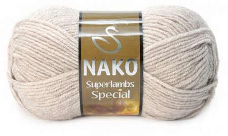 Fir de tricotat sau crosetat - Fire tip mohair din lana 50% si acril 50% Nako Superlambs Special gri 2167
