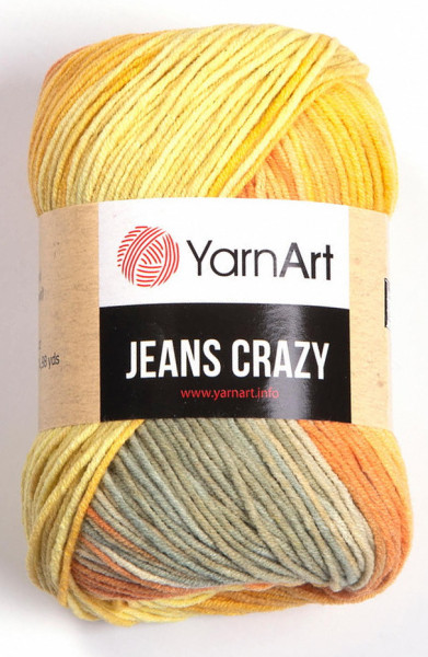 Fir de tricotat sau crosetat - Fire YARNART JEANS CRAZY COD 8210