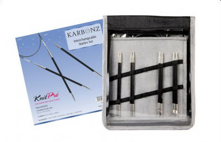 KnitPro Karbonz - set andrele interschimbabile STARTER