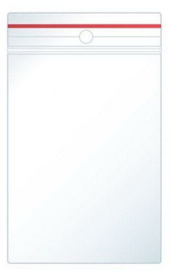 Set 100 pungi de plastic cu fermoar ziplock 70x110mm