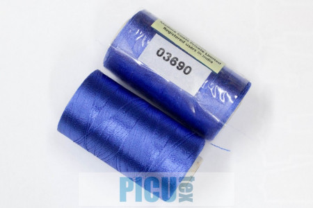Ata brodat 100% vascoza DOLI - ALBASTRU cod 3690