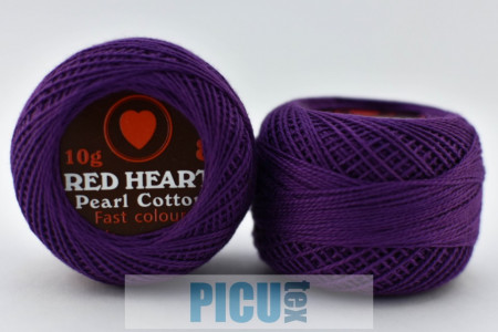 Cotton perle RED HEART cod 0101 - Img 2