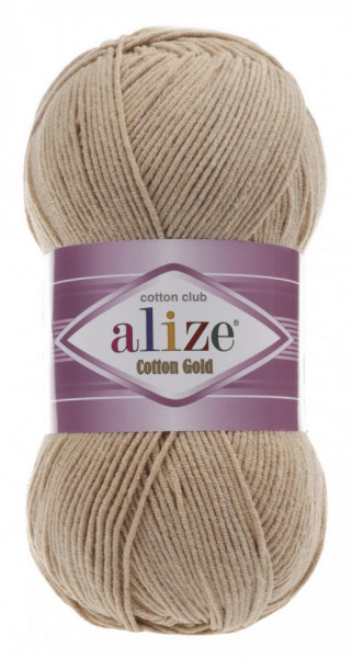 Fir de tricotat sau crosetat - Fir ALIZE COTTON GOLD BEJ 262