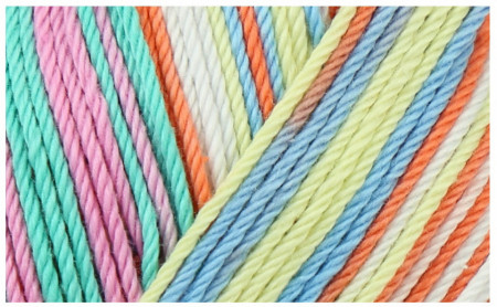 Fir de tricotat sau crosetat - Fir BUMBAC 100% MERCERIZAT CATANIA COLOR LOLLIPOP COLOR COD 211 - Img 2
