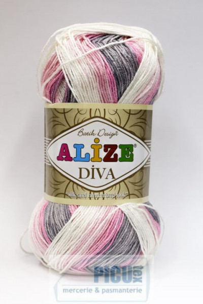 Fir de tricotat sau crosetat - Fir microfibra ALIZE DIVA BATIK DEGRADE 3245