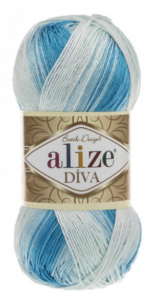 Fir de tricotat sau crosetat - Fir microfibra ALIZE DIVA BATIK DEGRADE 2130