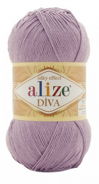 Fir de tricotat sau crosetat - Fir microfibra ALIZE DIVA LILA 505