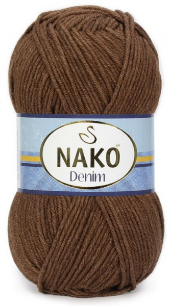 Fir de tricotat sau crosetat - FIR NAKO DENIM MARO COD 2001