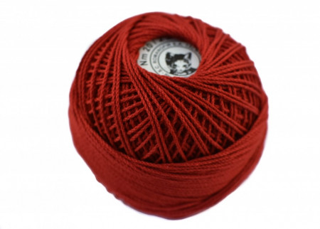 Fir de tricotat sau crosetat - Fire Bumbac 100% ANGELICA ROMANOFIR BOBINA ROSU 1333