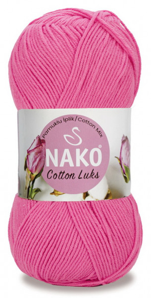 Fir de tricotat sau crosetat - Fire NAKO COTTON LUKS ROZ 97550
